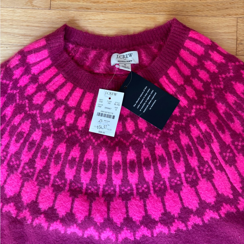 J. Crew Neck Sweater Extra Soft Size S - Picture 5 of 10